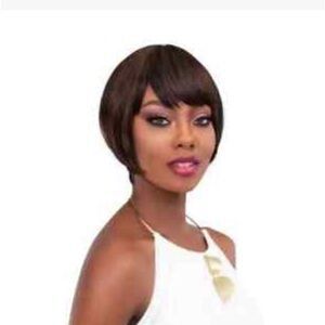 Virgin human hair wig black 1B